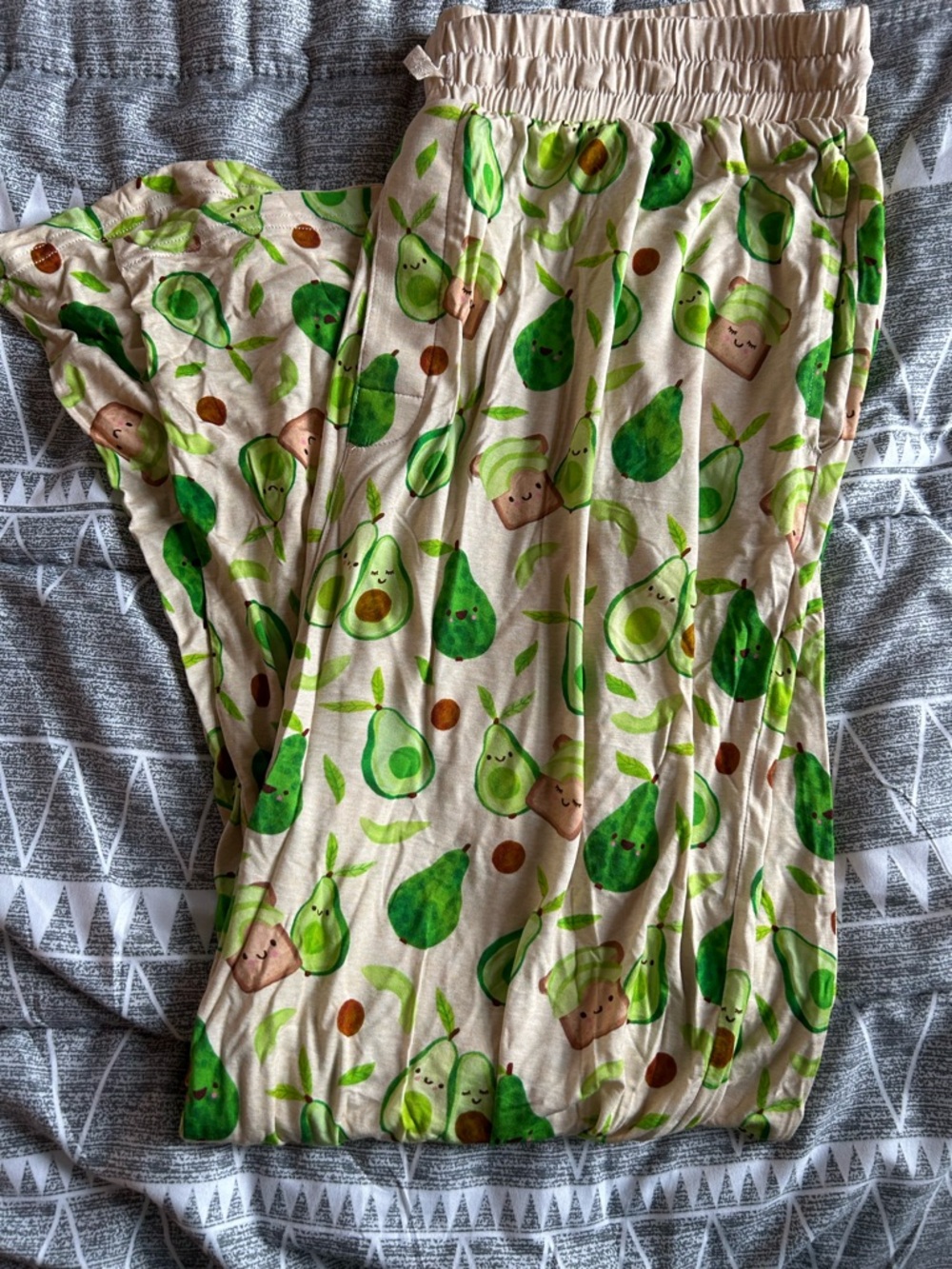 Little Sleepies Avocado Toast PJ Pants Men Size XL